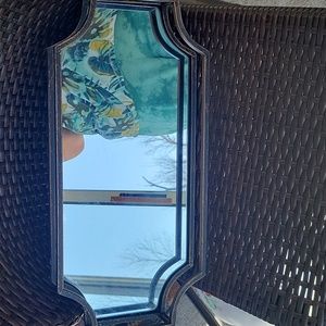 Metal/bronzed mirror tray